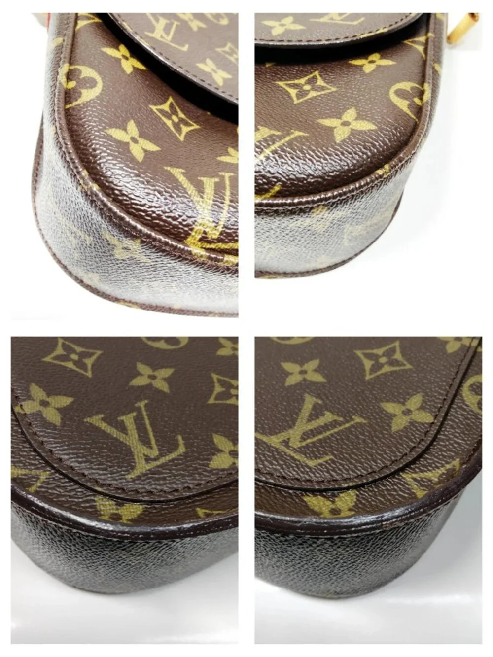Authentic Louis Vuitton Saint Cloud GM Monogram Canvas Crossbody Shoulder Bag